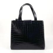 Pre-owned Leather handbags Salvatore Ferragamo Pre-owned , Black , Dam...