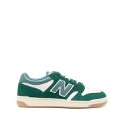 Groene Sneakers met Kleurblok Ontwerp New Balance , Green , Heren