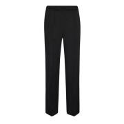 Zwarte Satijnen Wijde Broek Jil Sander , Black , Dames