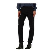 Zwarte Straight Leg Jeans Maijke Replay , Black , Dames