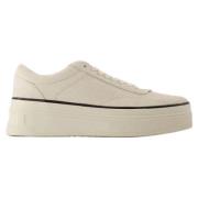 Leather sneakers Jil Sander , White , Dames