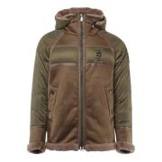 Waterafstotende Shearling Jas met Eco-Bont Blauer , Green , Heren