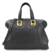 Pre-owned Leather fendi-bags Fendi Vintage , Black , Dames