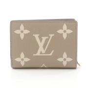 Pre-owned Leather wallets Louis Vuitton Vintage , Beige , Dames