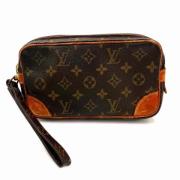 Pre-owned Canvas clutches Louis Vuitton Vintage , Brown , Dames