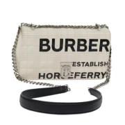 Pre-owned Leather crossbody-bags Burberry Vintage , White , Dames