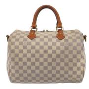 Pre-owned Canvas louis-vuitton-bags Louis Vuitton Vintage , Beige , Da...