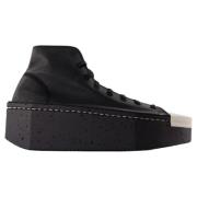 Leather sneakers Y-3 , Black , Dames