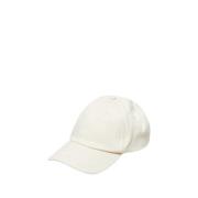 Witte Baseballpet met Verstelbare Pasvorm Jacquemus , Beige , Dames