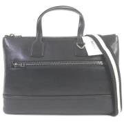 Pre-owned Leather briefcases Bally Pre-owned , Black , Dames