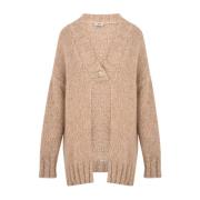 Crème Cardigan Donna Model Kd12020 Akep , Beige , Dames