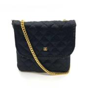 Pre-owned Canvas chanel-bags Chanel Vintage , Black , Dames