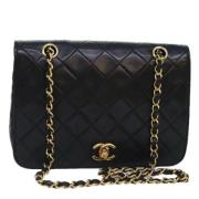 Pre-owned Silk chanel-bags Chanel Vintage , Black , Dames