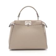 Pre-owned Leather fendi-bags Fendi Vintage , Beige , Dames