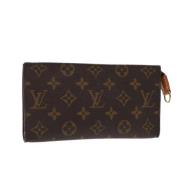 Pre-owned Canvas pouches Louis Vuitton Vintage , Brown , Dames