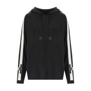 Zwart Boter Hoodie Bicolor Sweatshirt Elisabetta Franchi , Black , Dam...