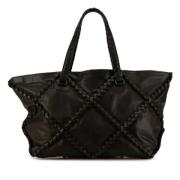 Pre-owned Leather handbags Bottega Veneta Vintage , Black , Dames