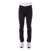 Zwarte Jeans met Logo Costume National , Black , Heren