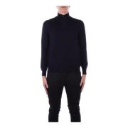 Blauwe Sweater met Dubbele Ritszakken Alpha Studio , Blue , Heren