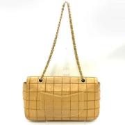 Pre-owned Leather chanel-bags Chanel Vintage , Beige , Dames