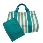 Pre-owned Canvas totes Hermès Vintage , Green , Dames