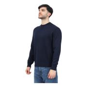 Blauwe Crew Neck Sweater Armani Exchange , Blue , Heren