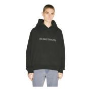 Geborduurde Hoodie van Katoen Eytys , Black , Heren