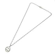 Pre-owned Metal necklaces Gucci Vintage , Gray , Dames