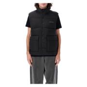 Zwarte Puffer Vest Buitenkleding Aw24 Carhartt Wip , Black , Heren