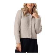 Elegant Lichtgrijs Vest ASA Knit-ted , Gray , Dames