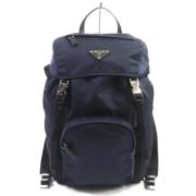 Pre-owned Canvas backpacks Prada Vintage , Blue , Dames