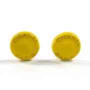 Pre-owned Plastic chanel-jewelry Chanel Vintage , Yellow , Dames