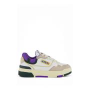 Witte Sneakers met Groene en Paarse Accenten Autry , Multicolor , Dame...