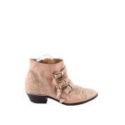 Pre-owned Leather boots Chloé Pre-owned , Pink , Dames