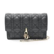 Pre-owned Leather crossbody-bags Dior Vintage , Black , Dames