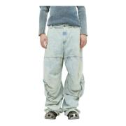 Baggy Jeans met Meerdere Zakken Diesel , Blue , Heren