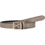 Taupe Nubuck Riem met Gouden Gesp Legend , Beige , Dames