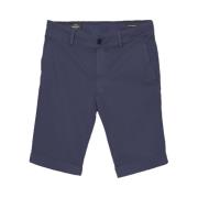 Slimfit Chino Bermuda Shorts Mason's , Blue , Heren