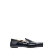 Vierkante Neus Leren Loafers Jacquemus , Black , Heren