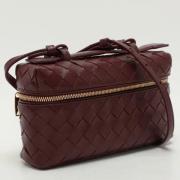 Pre-owned Leather shoulder-bags Bottega Veneta Vintage , Red , Dames