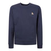 Chillax Patch Sweatshirt Maison Kitsuné , Blue , Heren