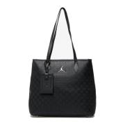 Monogram Shopper Tas Zwart Jordan , Black , Dames