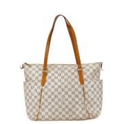 Pre-owned Canvas louis-vuitton-bags Louis Vuitton Vintage , White , Da...