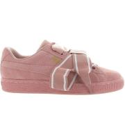 Suede Heart Satin Platform Schoenen Puma , Pink , Dames