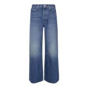 Wide Jeans Mother , Blue , Dames