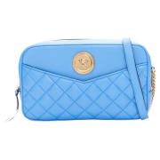 Leather shoulder-bags Versace , Blue , Dames