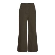 Casual Hoge Taille Broek Moss Copenhagen , Green , Dames