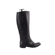 Pre-owned Leather boots Prada Vintage , Black , Dames