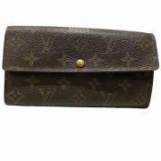 Pre-owned Canvas wallets Louis Vuitton Vintage , Brown , Dames