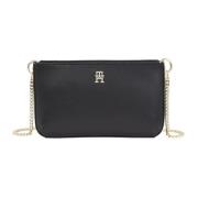 Stijlvolle Crossover Dames Tas Tommy Hilfiger , Black , Dames